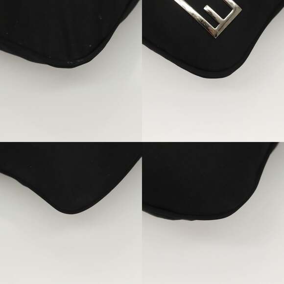 FENDI Shoulder Bag Nylon Black Silver - Picture 10 of 13